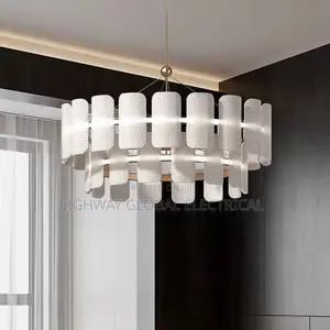 Sabon Fari Modern Acrylic LED Lobby Chandelier (650mm)