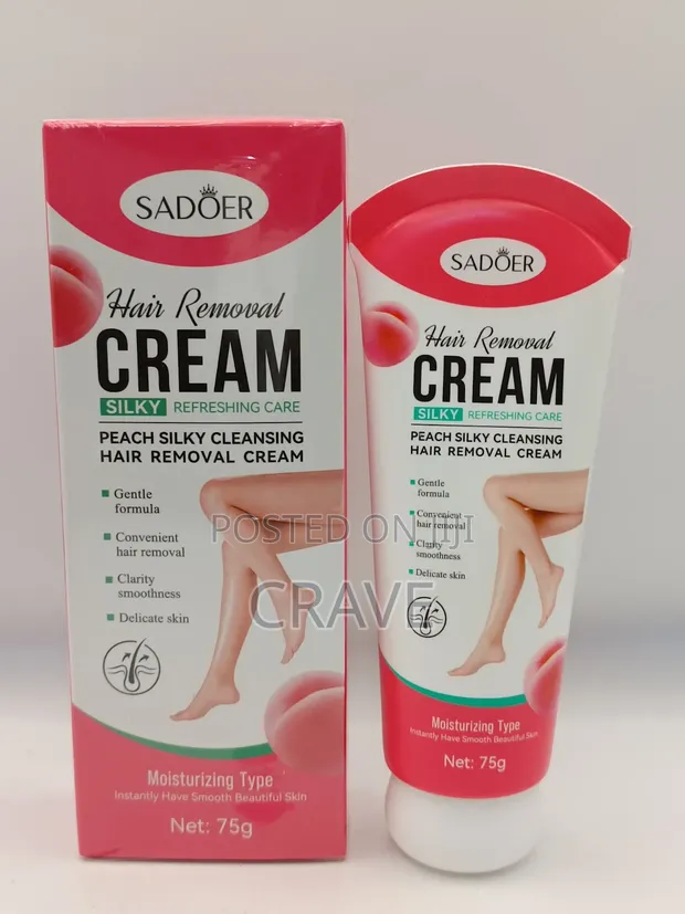 Sadoer Peachy Silk Smooth Hair Removal Cream (75g) - 1