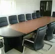 Boss Office Products Conference Table with 10 Executive Chairs - 2