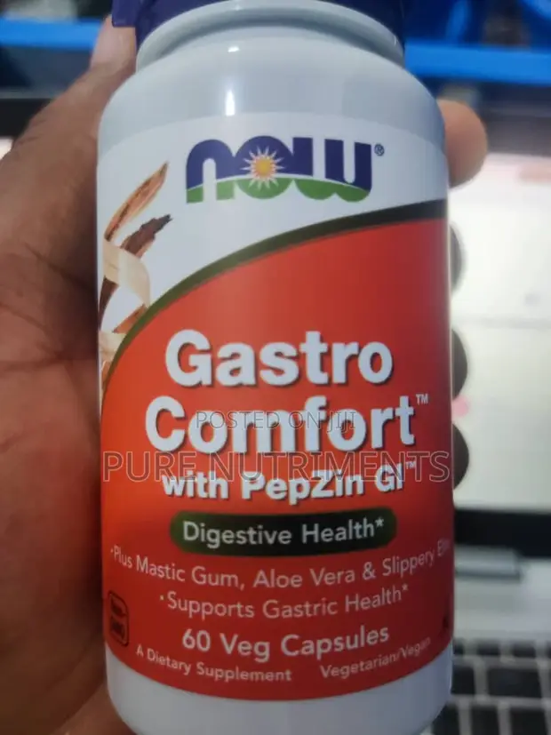 NOW Foods Gastro Comfort with PepZin GI - 60 Veg Caps - 1