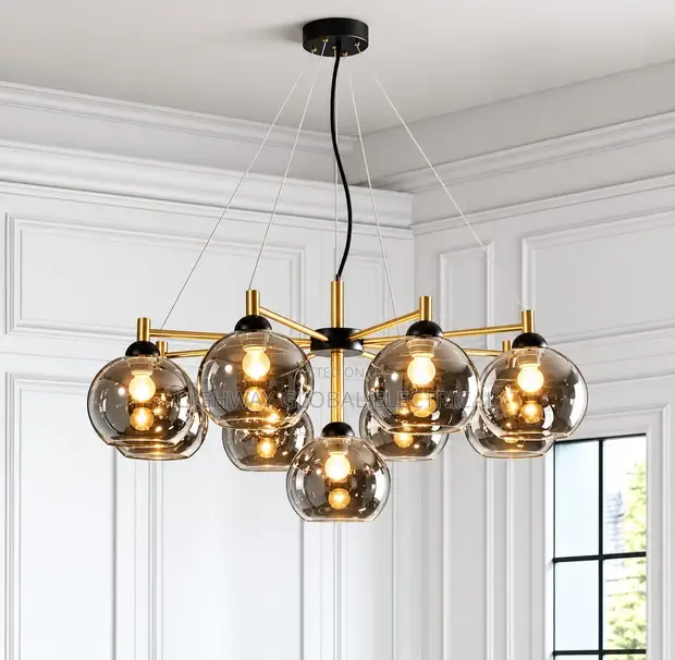 Nordic Modern Glass Spherical Chandelier - 1