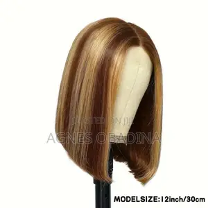 Blended Hair Bob Wig da Fring - Deep Brown