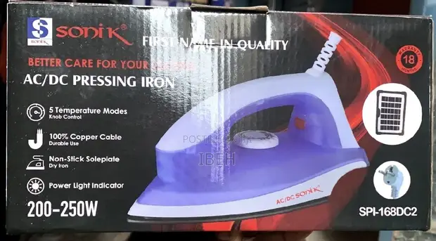 Sonik Iron - Mai Amfani da Solar da Janareta - 1