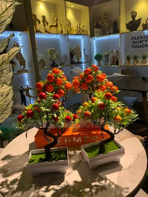 Orange Flower Decorative Bonsai