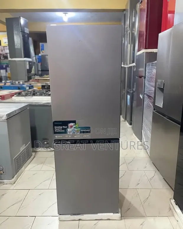Brand New Hisense 225L Half-Half Refrigerator - Silver - 1
