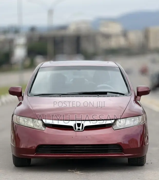 Honda Civic 2008 Burgundy - 1