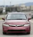 Honda Civic 2008 Burgundy - 1