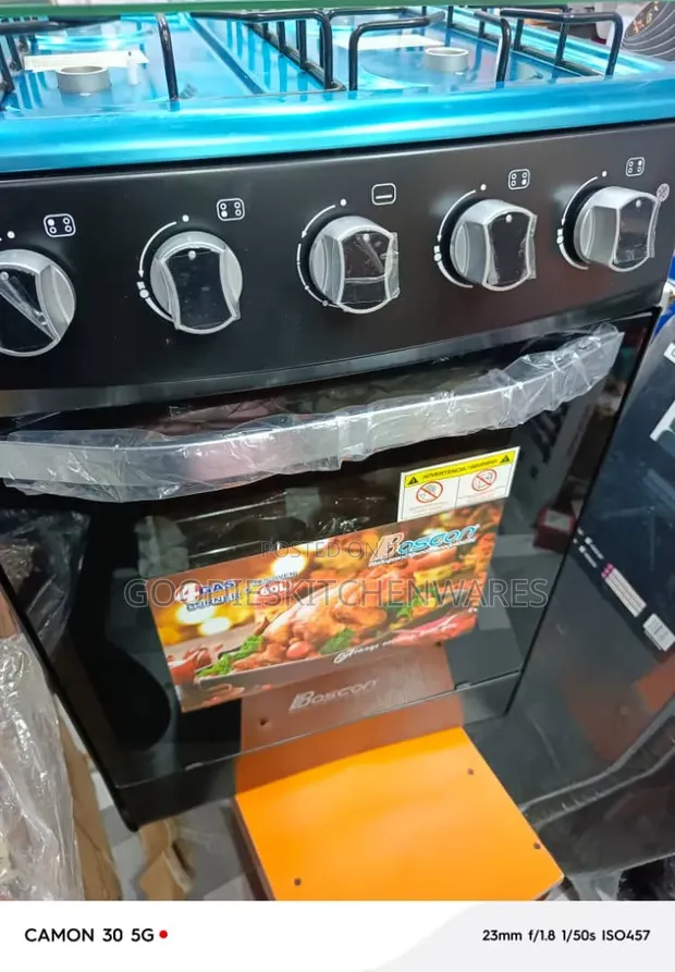 Brand New 4 Burner Gas Stove with Electric Oven - 1