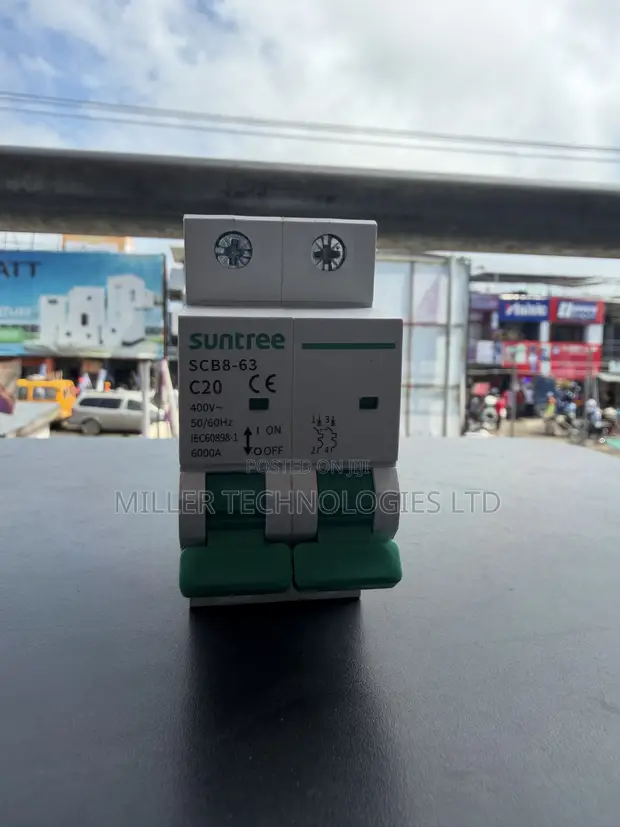 Suntree 20A 2-Pole AC Karewa Mai Rushewa - SCB8-63 - 1