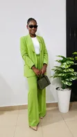Women's Two-Piece Suit - Elastic Trousers - 2