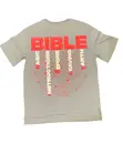 T-Shirt Cotton mai Zane na Kirista na Littafi Mai Tsarki - Ash - 2