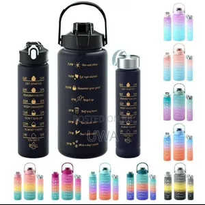 3-in-1 Motivational Ruwan Sama Mai Alamar Lokaci (2000ml/900ml/300ml)