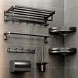 Gray Toilet Accessories Set - Brand New - 2