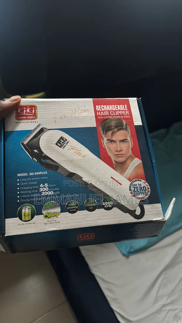 Professional Series Barbing Clipper - White - 1