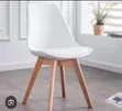 Simple Rubber Chair with Leather Seat - 2