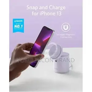 Anker 623 MagGo 2-in-1 Wireless Charging Station - Lilac Purple
