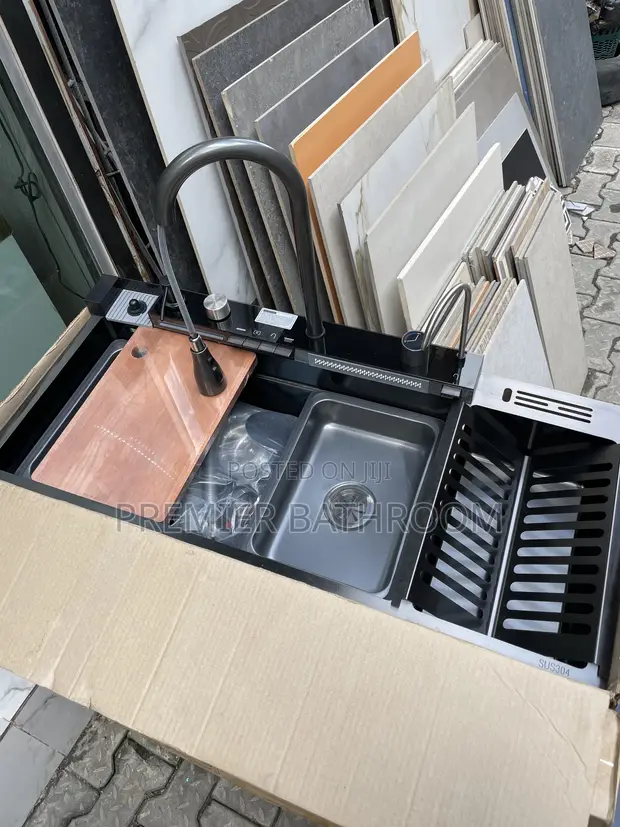 Master Kitchen Sink with Plate Rack - 1