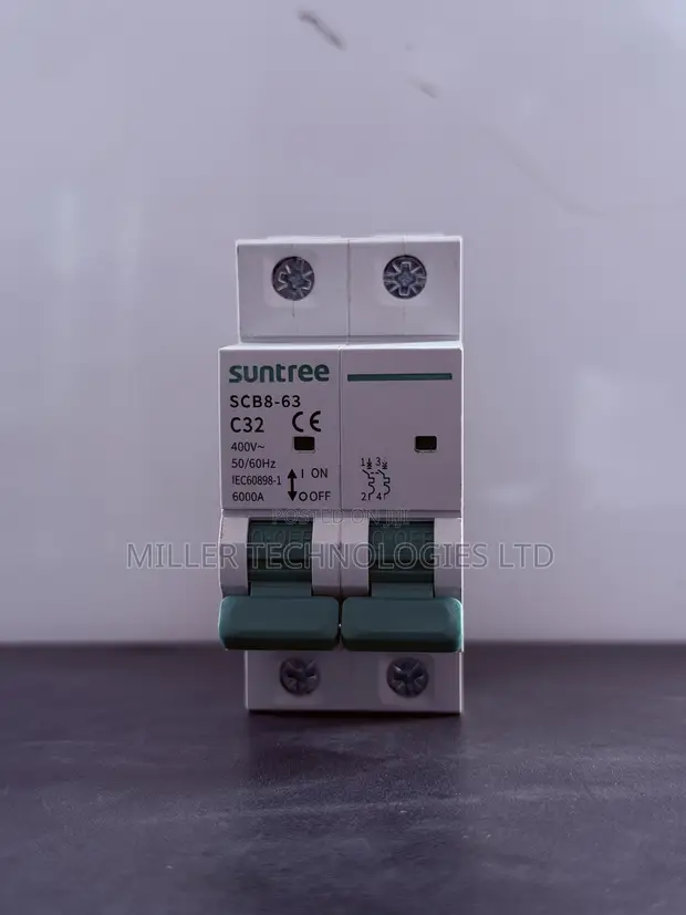 Suntree SCB8-63 32A AC MCB - Double Pole - 1