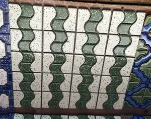 Snake Green Design Mosaic Tiles