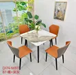 Home Interiors Simple Ceramic Dining Table Set (4-Seater) - 1