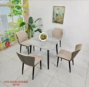 Home Interiors Simple Ceramic Dining Table Set (4-Seater)