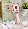 Electric Steam Hair Brush - Pink - 3