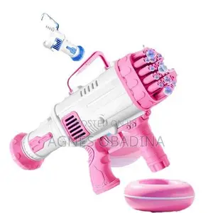 32-Hole Bubble Gun Machine - Pink
