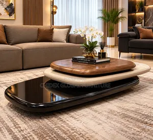Home Interiors Swivel Wooden Center Table