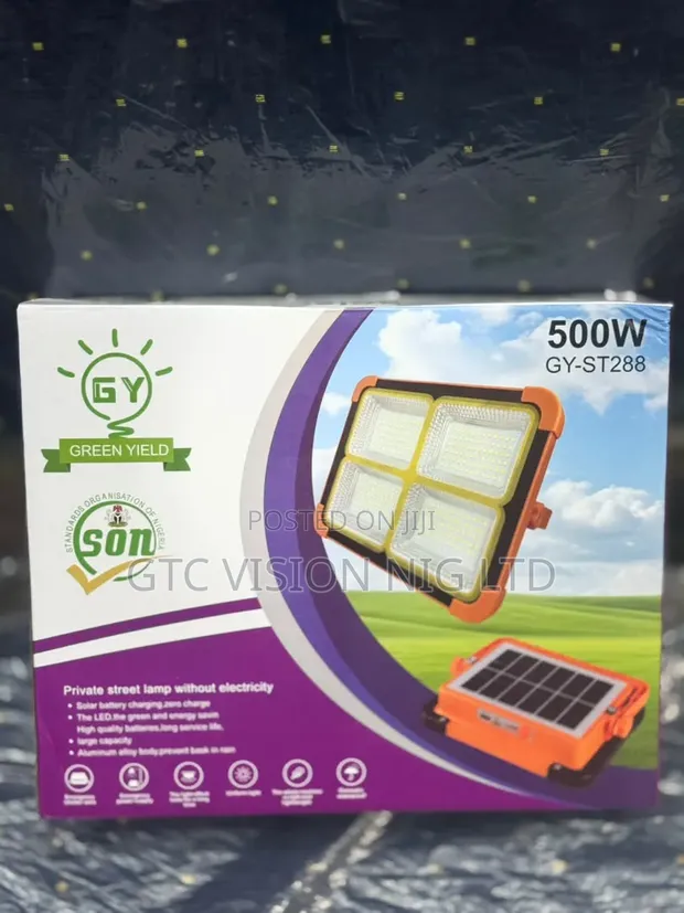 Fitilar Hasken Rana Mai Sake Caji 500W - 1