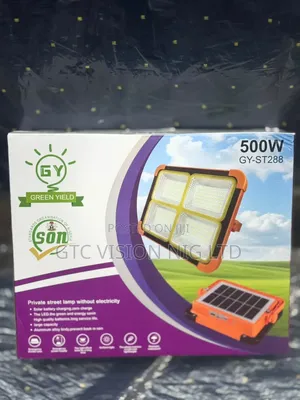 Fitilar Hasken Rana Mai Sake Caji 500W