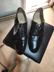 Basile Men's Black Leather Brogue Formal Shoes UK 10.5 - 1