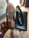 Basile Men's Black Leather Brogue Formal Shoes UK 10.5 - 2