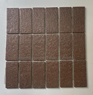 Dark Brown Mosaic Bricks Tiles (2/4)