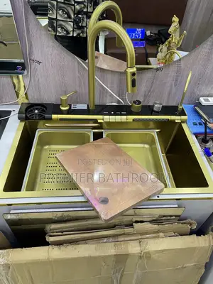 Matt Gold Na Musamman Kitchen Sink Mai Buttons 7