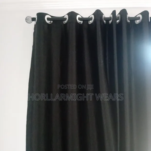Brand New Black Curtains (13 Yards) - 1