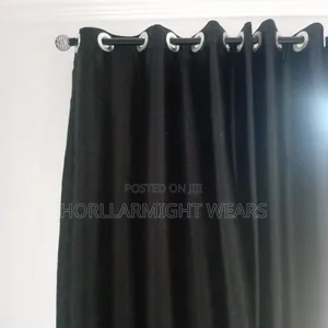 Brand New Black Curtains (13 Yards)