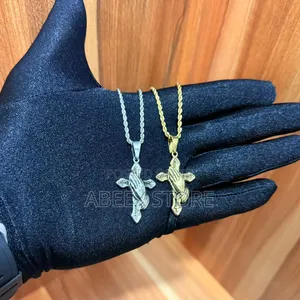 Stylish Stainless Steel Chain with Cross Pendant
