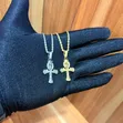 Stylish Stainless Steel Chain with Cross Pendant - 2