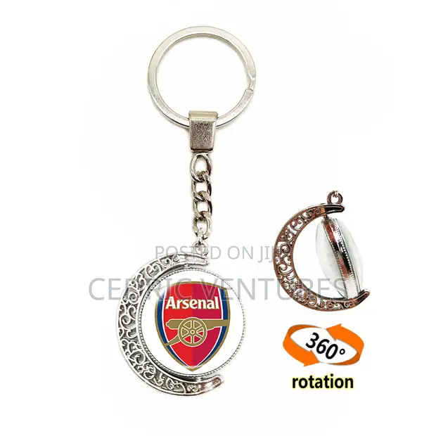 Arsenal F.C. Metal Crest Keychain - 1