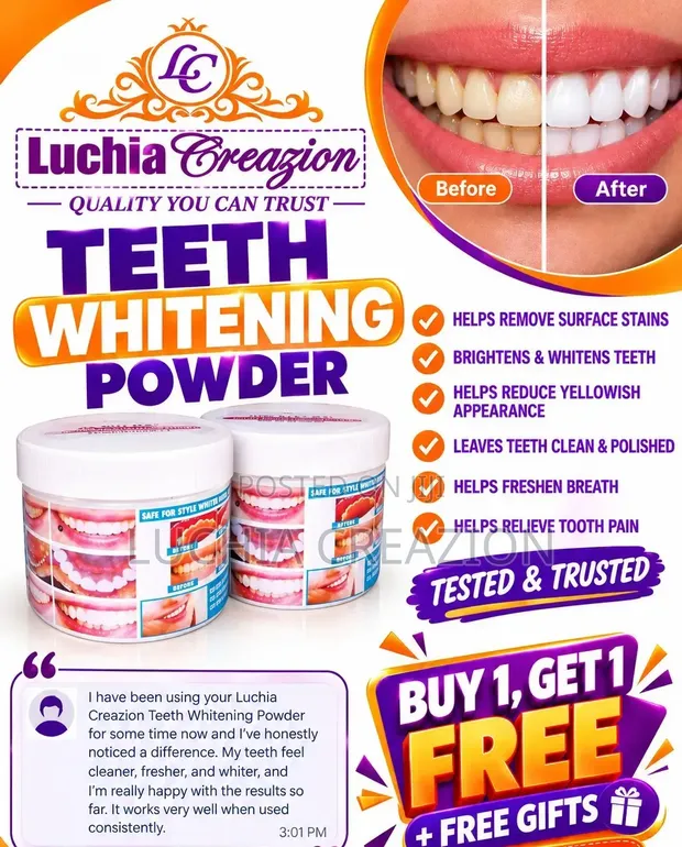 Luchia Creazion Teeth Whitening Powder - 1
