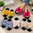 Faux Fur Slide Slippers Sandals - 2