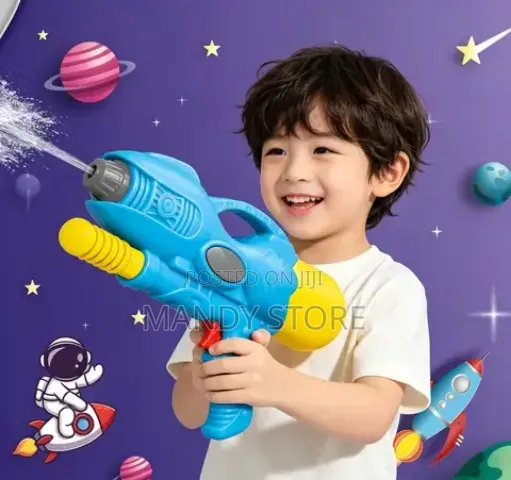 Manual ABS Plastic Water Gun Toy for Kids - 1