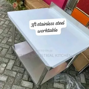 3ft Working Table with Backsplash - Brand New