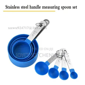 Plastic & Stainless Steel Measuring Cups and Spoons Set