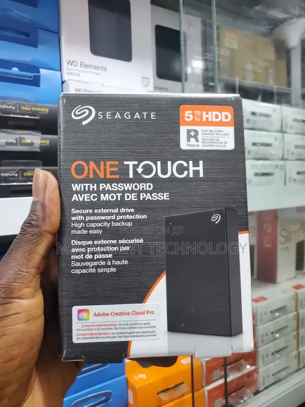 Seagate 5TB One Touch External HDD - 1