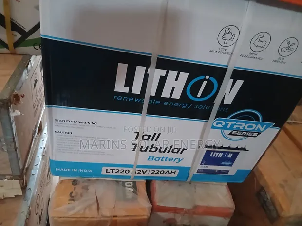 Lithon Tubular Battery 220Ah 12V - 1