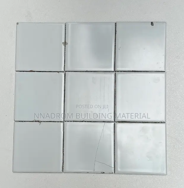 White and Grey Mosaic Tiles - 1