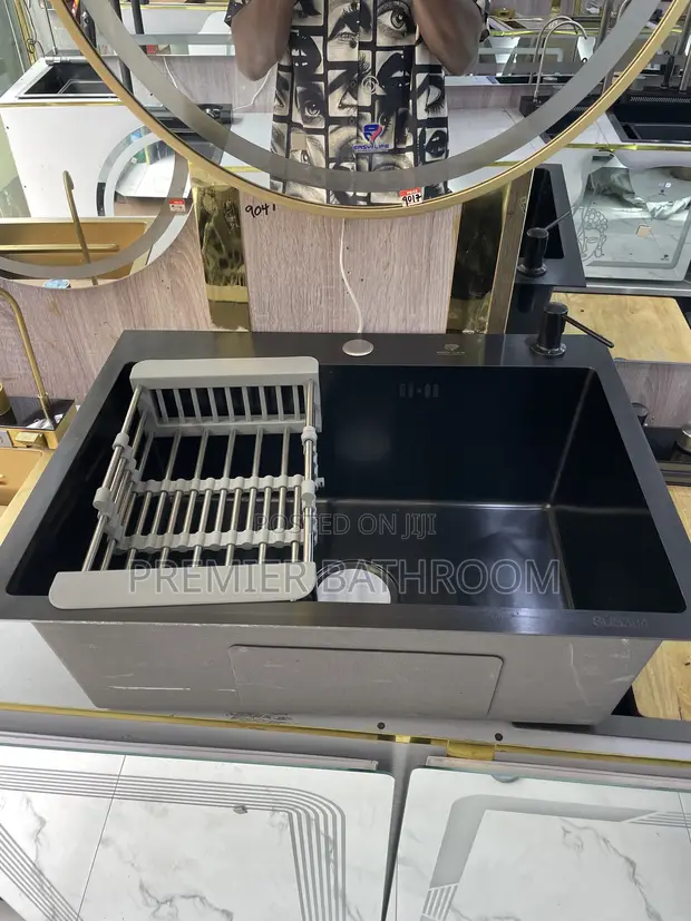 Master Single Kitchen Sink - Black - 1