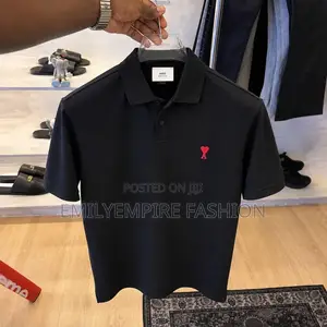 Luxury Ami Collar Polo Shirt