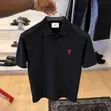 Luxury Ami Collar Polo Shirt - 1